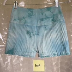 Women's Ribbed Tie-dye Bike Short
